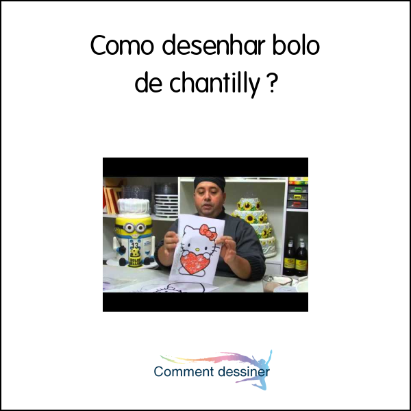 Como desenhar bolo de chantilly